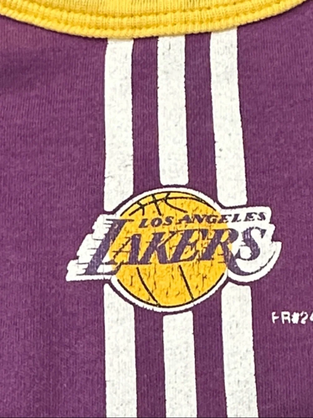 Los Angeles Lakers vintage Purple & Gold Baby Bib